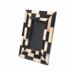 stone plus india black and brown petrified wood retro frame