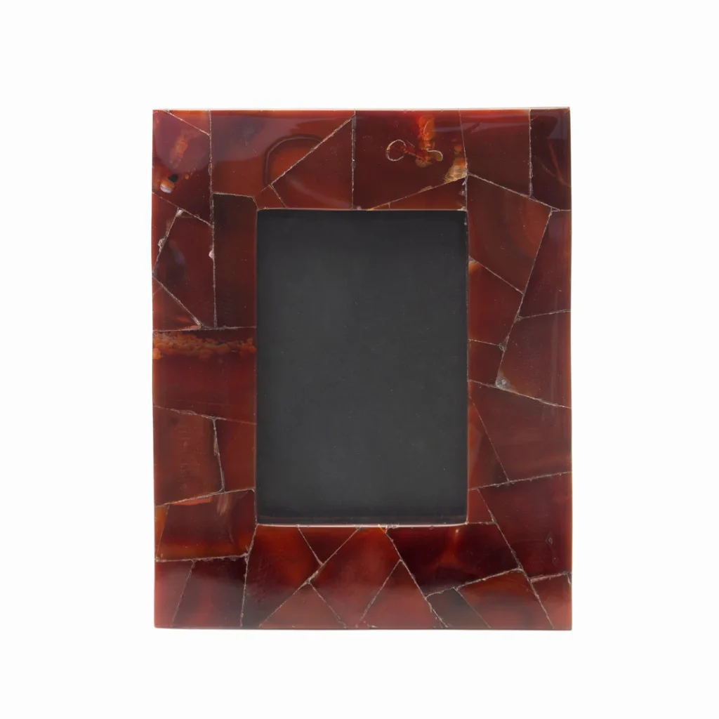 stone plus india red agate random photo frame