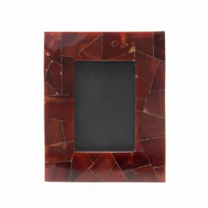 stone plus india red agate random photo frame