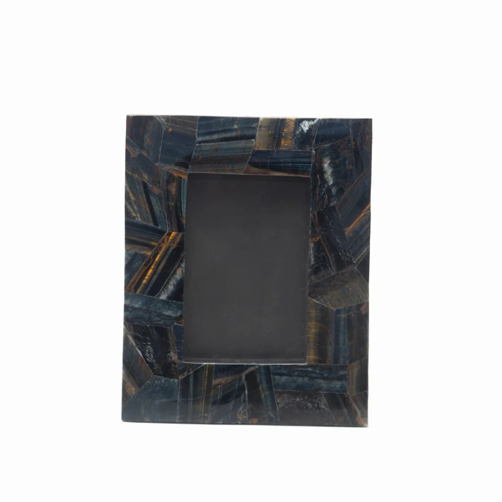 stone plus india tigers eye blue random photo frame