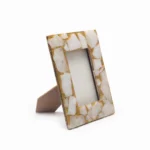 stone plus india white quartz with golden frame