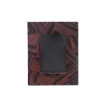 stone plus india red iron random pattern tigers eye photo frame