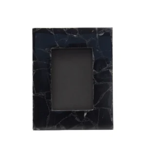 stone plus india black obsidian natural photo frame