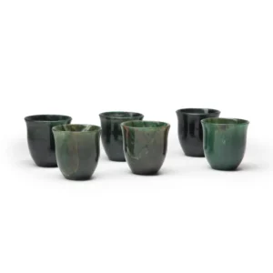 opulent homes green aventurine glasses