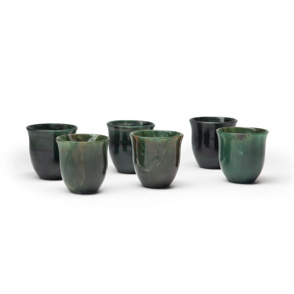 opulent homes green aventurine glasses