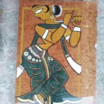 stone plus india marble inlay wall mural/ jamini roy art work / gopini dancing
