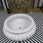 stone plus india white marble wash basin l