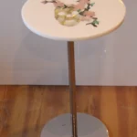 Marble Inlay Side Table 11 - View 2