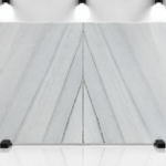 Lassa White Marble Bookmatch Slabs