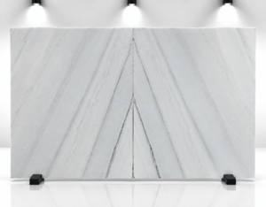 Lassa White Marble Bookmatch Slabs