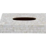 opulent homes white mother of pearl tissue box 1052