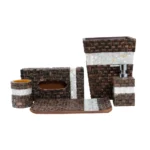 opulent homes taadiwood mother of pearl bath set