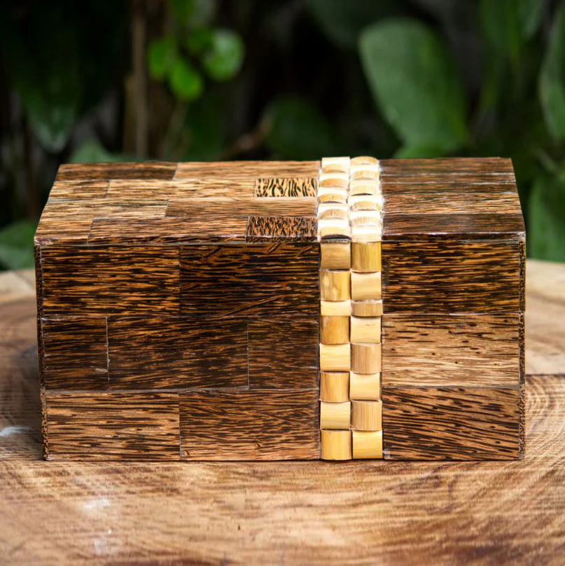 opulent homes taadiwood bamboo tea chest