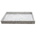 White Mother Of Pearl Bath Set - View 7