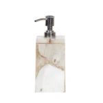 opulent homes white agate bath set
