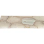 opulent homes white agate bath set