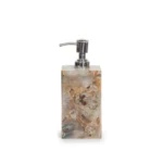 opulent homes golden agate bath set