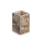 opulent homes golden agate bath set