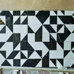 Black And White Marble Tabletop - View 2