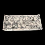opulent homes black and white resin tray 127