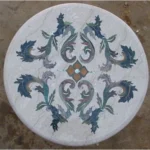 Beige Marble Inlay Tabletop - View 2