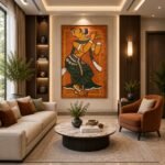 Marble Inlay Wall Mural/ Gopini Dancing | Stone Plus India