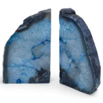 stone plus india blue agate bookend
