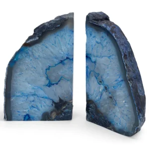 stone plus india blue agate bookend