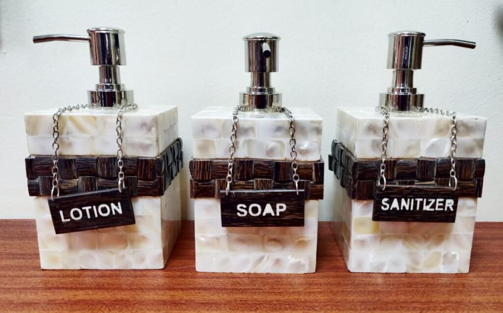 Mother of Pearl with Taadi Soap Dispenser