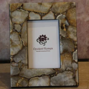 stone plus india golden agate photo frame