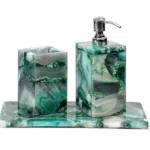 Green Agate Bath Set - View 2
