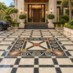 Marble Inlay Flooring Driveway