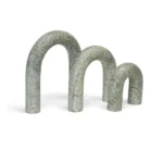 opulent homes green bidasar marble set of 3 decorative home