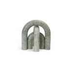 opulent homes green bidasar marble set of 3 decorative home