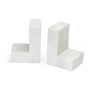 stone plus india white marble bookend l shape