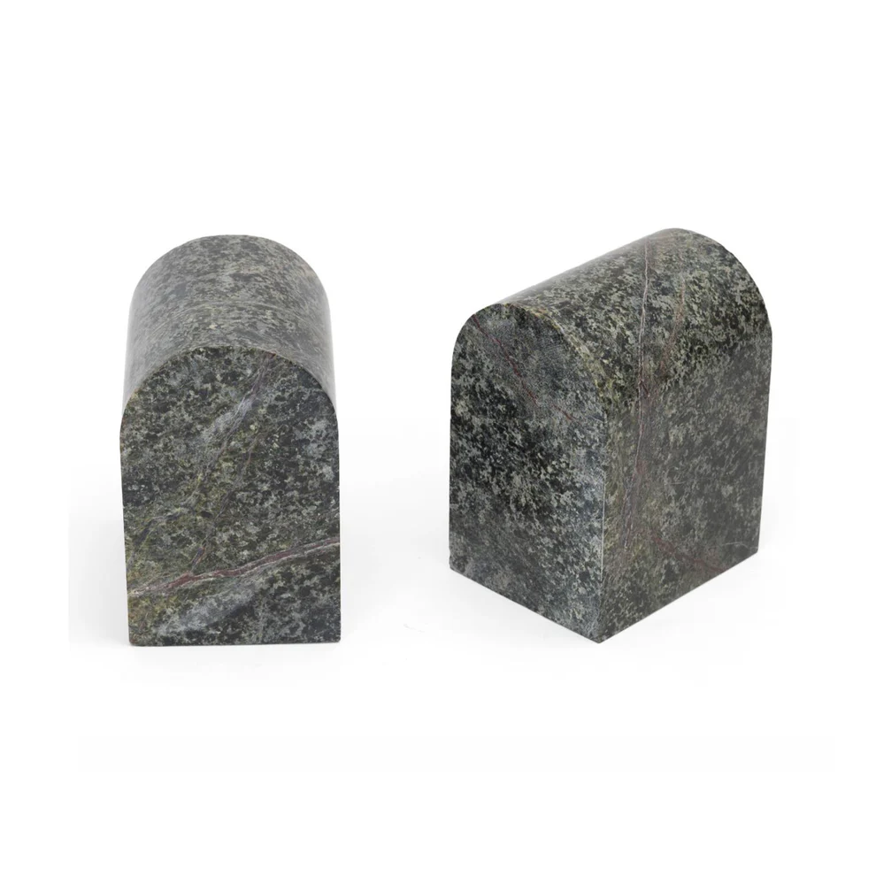 stone plus india green bidasar marble bookend dome shape