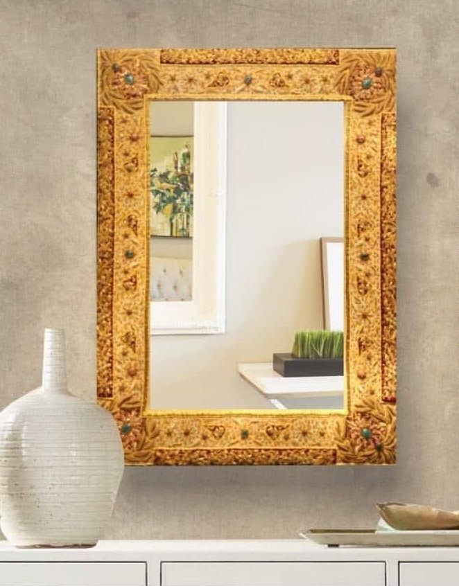 Zardosi Embroidered Mirror Frame Rectangle