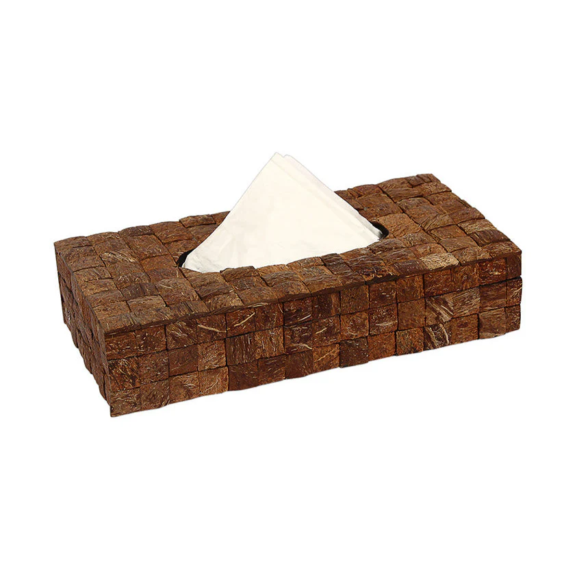 opulent homes opulent homes coconut shell tissue box 1052