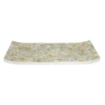 opulent homes white mother of pearl tray 16x9