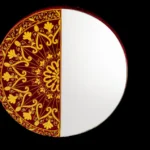 opulent homes zardosi embroidered mirror frame