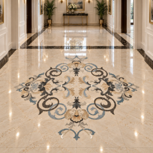 marble inlay flooring mother of pearl 1
