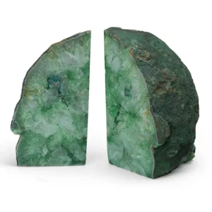 stone plus india green agate bookend