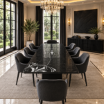 stone plus india black marble mother of pearl inlay dining tabletop