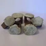 Napkin Ring Wood Base White Agate - View 2