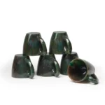 opulent homes green aventurine cups