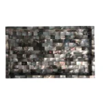 opulent homes black mother of pearl tray 157