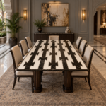 Black And White Resin Bow Design Tabletop