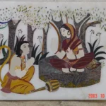 Marble Inlay Ramayana Ring Scene - View 2