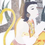 stone plus india marble inlay ramayana ring scene