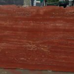 red traventine slab